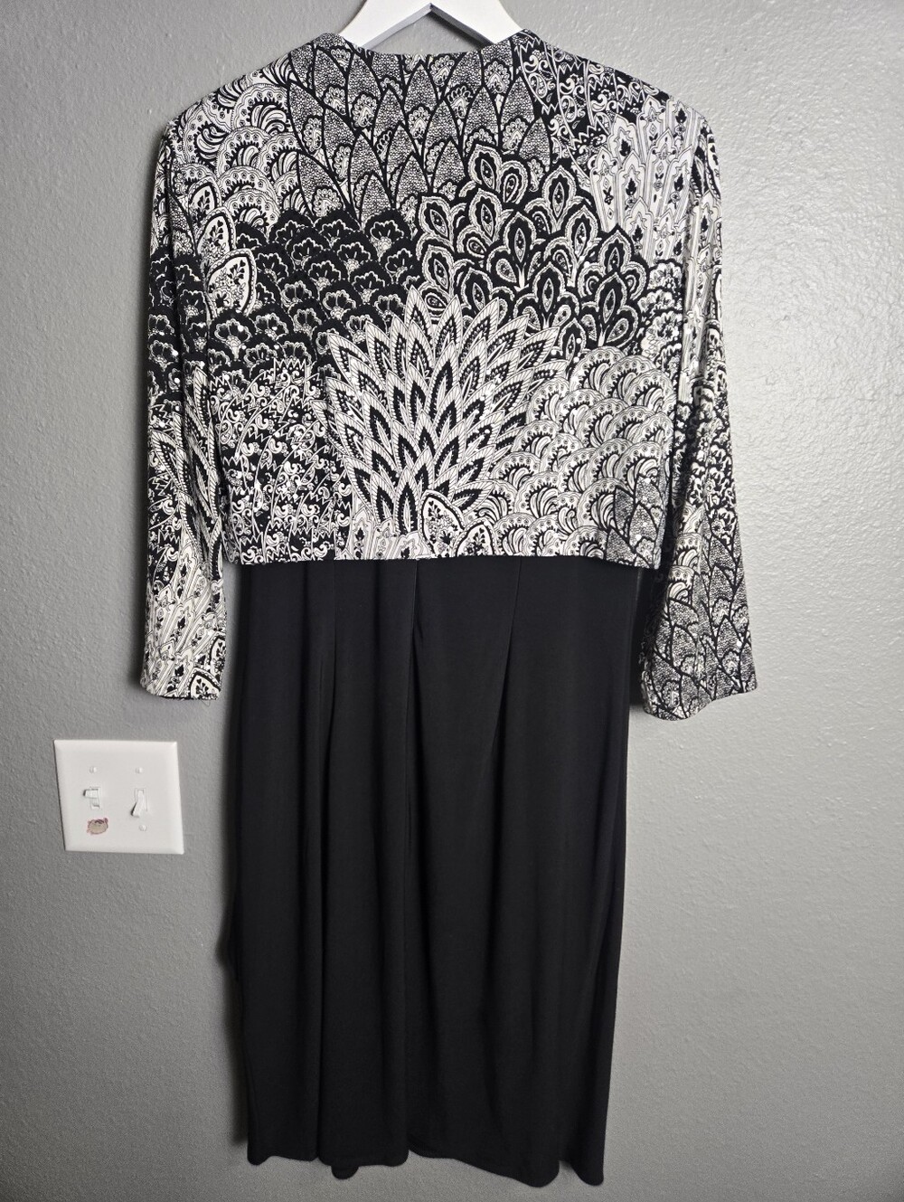 CB Established 1962 Black & White Formal Dress With Matching Jacket Size 8 - Picture 12 of 15